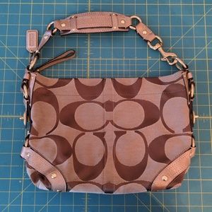 Coach (vintage) shoulder bag; metallic bronze